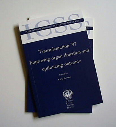 A sample of our work.  Proceedings of "Transplantation '97" for The Workhouse / Novartis.