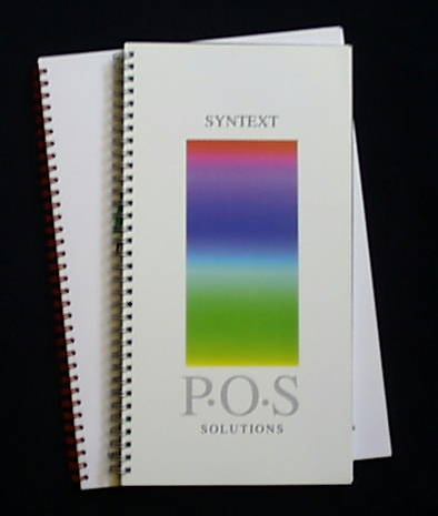 A sample of our work.  A sales brochure for Syntext Printers, Nottingham.